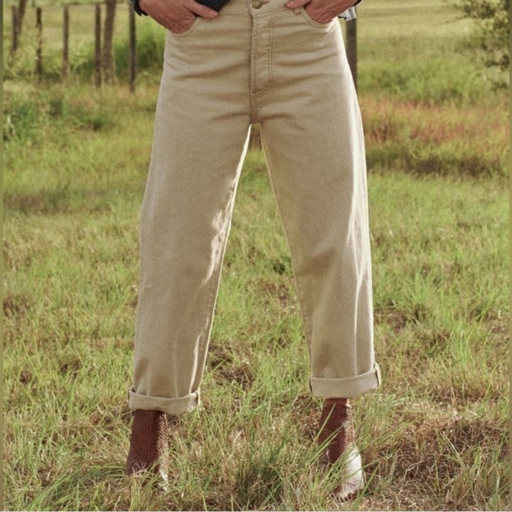 J. Crew Slouchy Boyfriend Jeans In Natural Ecru Denim 24 NWT